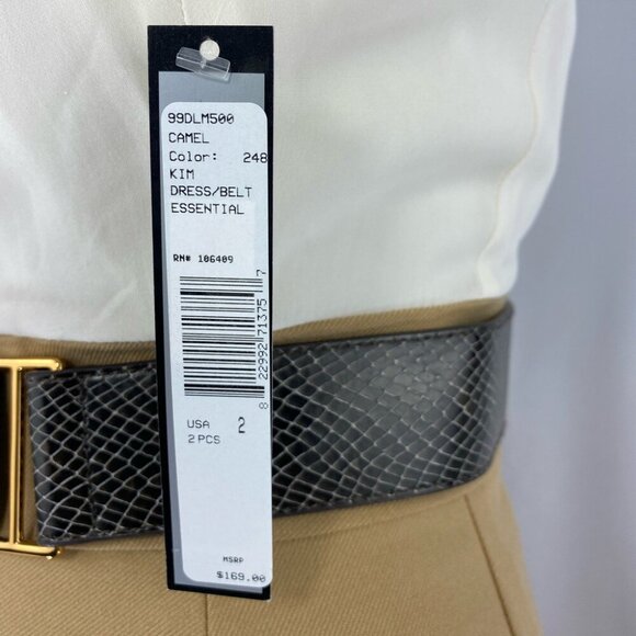 Tahari ASL Women's NWT Tan Kim Silk Pencil Business Career Dress Size 2/C33 - Picture 9 of 9